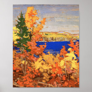 Affiche Beau feuillage d'automne de l'art canadien Tom Tho