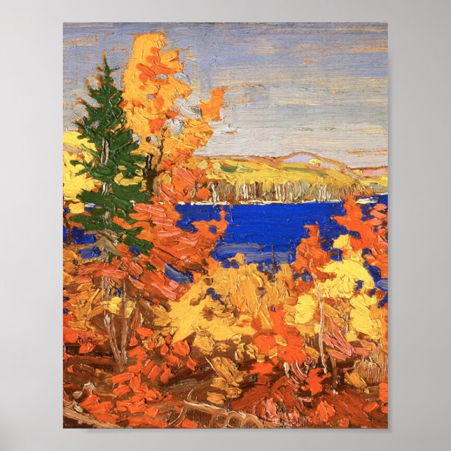 Affiche Beau feuillage d'automne de l'art canadien Tom Tho (Devant)