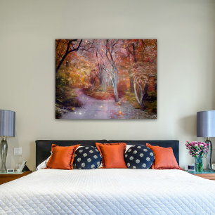Affiche Beau Imaginaire d'automne Art Forest Path