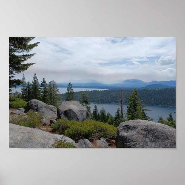 Affiche Beau Lac Tahoe Paysage (Devant)