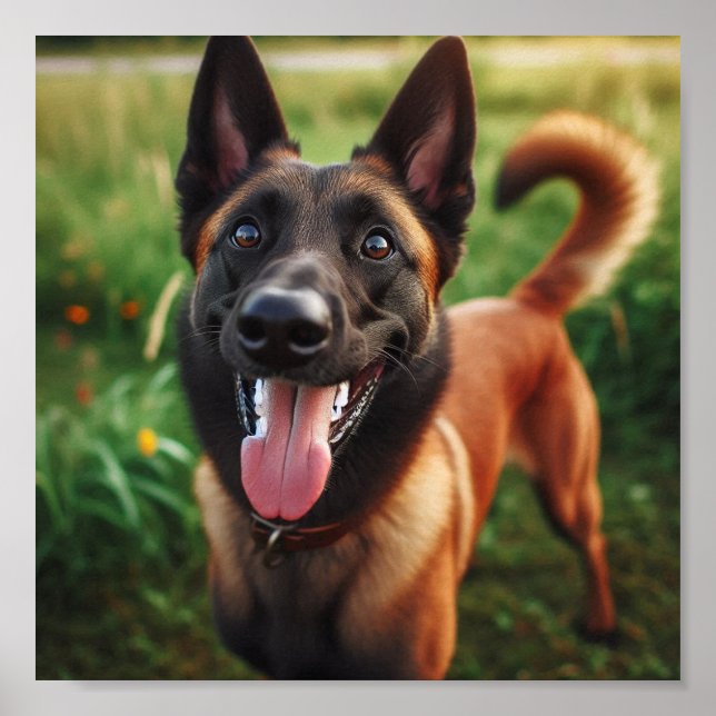 Affiche beau Malinois belge (Devant)