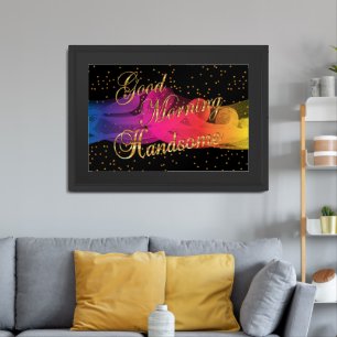 Affiche Beau Matin sur Noir