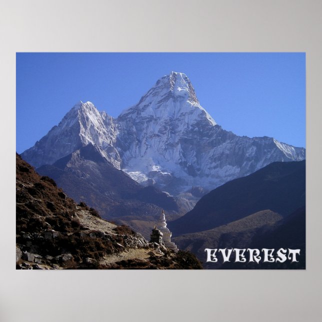 Affiche Beau Mont Everest - Himalaya neigeux (Devant)