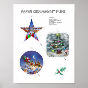 Affiche Beau ornement en papier !