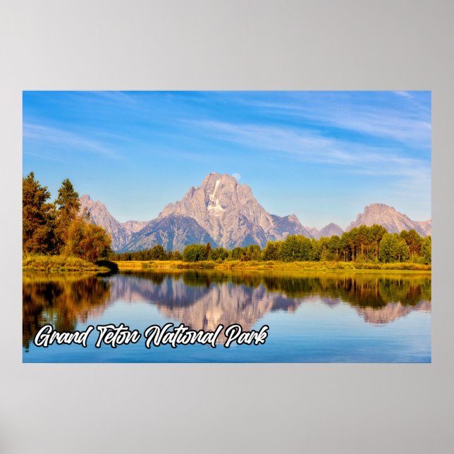 Affiche Beau Parc national de Grand Teton, Wyoming (Devant)