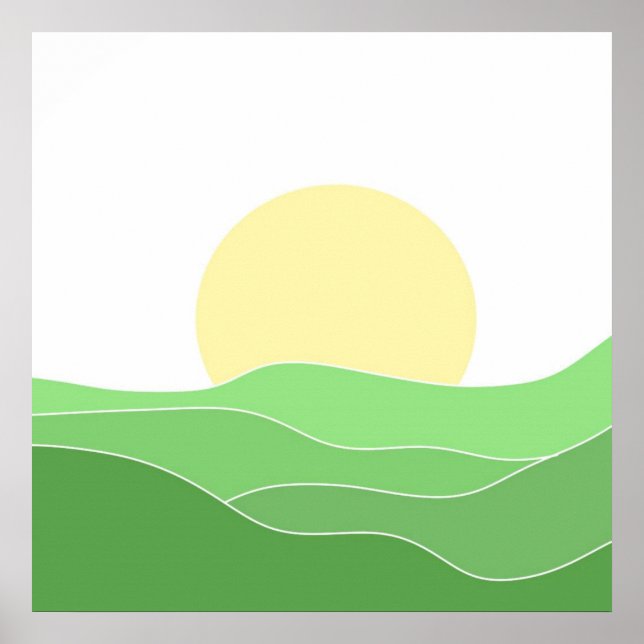 Affiche beau paysage (Devant)