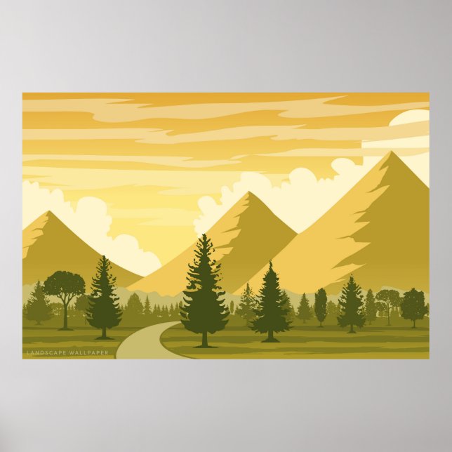 Affiche Beau paysage (Devant)