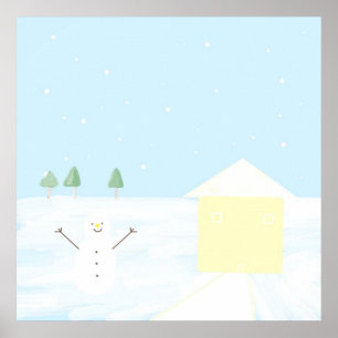 Affiche beau paysage art