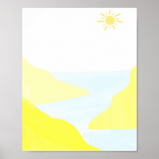 Affiche beau paysage art (Devant)