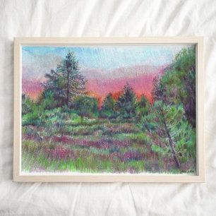 Affiche Beau paysage Art Arbres Art Imprimer