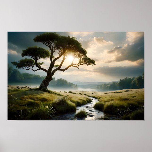 Affiche Beau paysage naturel (Devant)
