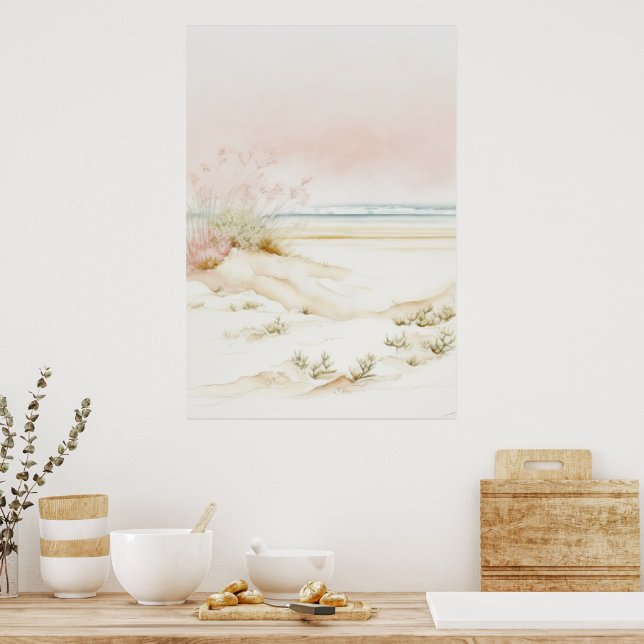 Affiche Beau paysage pastel (Cuisine)
