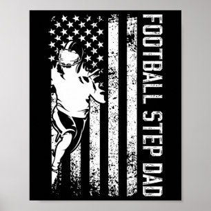 Affiche Beau-père de football d'un joueur de football beau