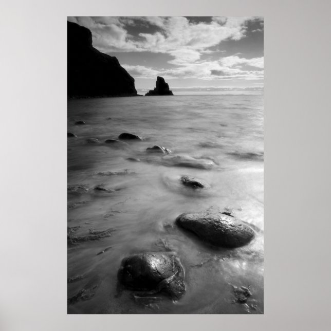 Affiche Beau Talisker Bay Seascape B & W (Devant)