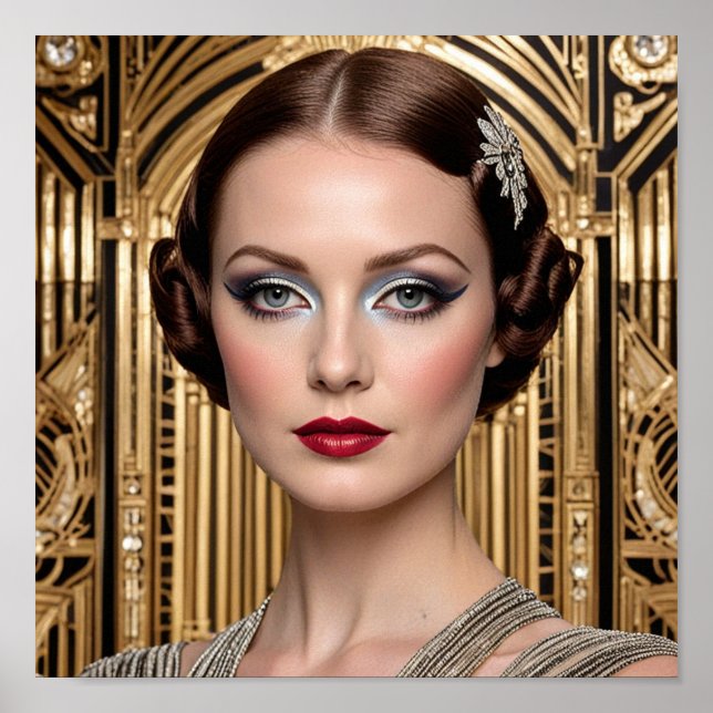 Affiche Beau visage de femme (Devant)