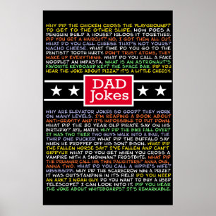 Affiche Beaucoup de blagues de papa
