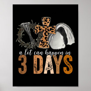 Affiche Beaucoup de choses peuvent arriver en 3 jours Pâqu