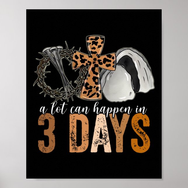Affiche Beaucoup de choses peuvent arriver en 3 jours Pâqu (Devant)