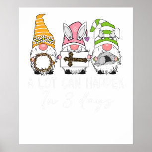 Affiche beaucoup de choses peuvent arriver en 3 jours, rét