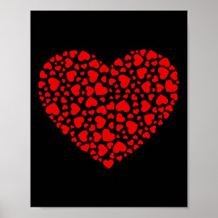Affiche Beaucoup de Coeurs Saint-Valentin Garçons Filles E