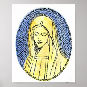 Affiche Beaucoup de noms d'affiche de Mary