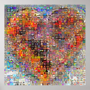 Affiche Beaucoup de points de vue Un coeur Un amour