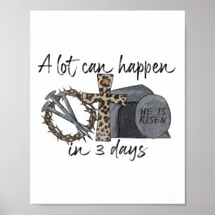 Affiche Beaucoup Peuvent Se Passer En 3 Jours Joyeux Pâque