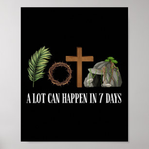Affiche Beaucoup Peuvent Se Passer En 7 Jours Joyeux Pâque