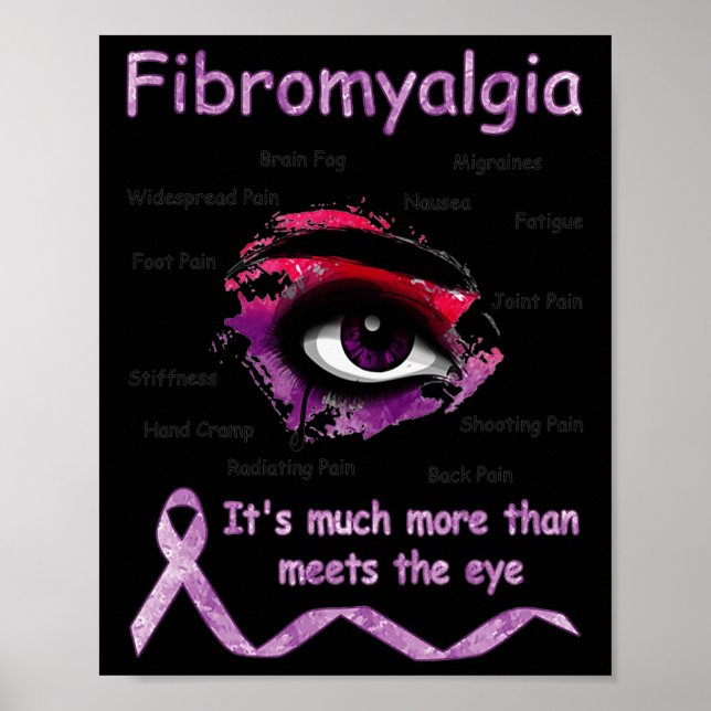 Affiche Beaucoup Plus Que De Répondre Aux Yeux Fibromyalgi (Devant)