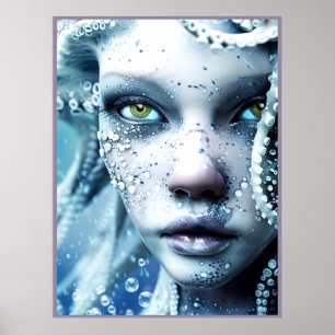 Affiche Beauté Alien De La Planète D'Eau