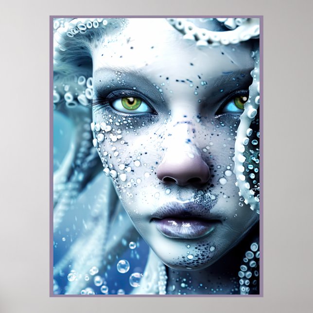 Affiche Beauté Alien De La Planète D'Eau (Devant)