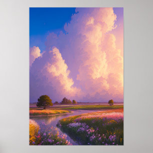 Affiche Beauté au bord de l'eau calme