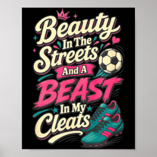 Affiche Beauté dans les crampons de football