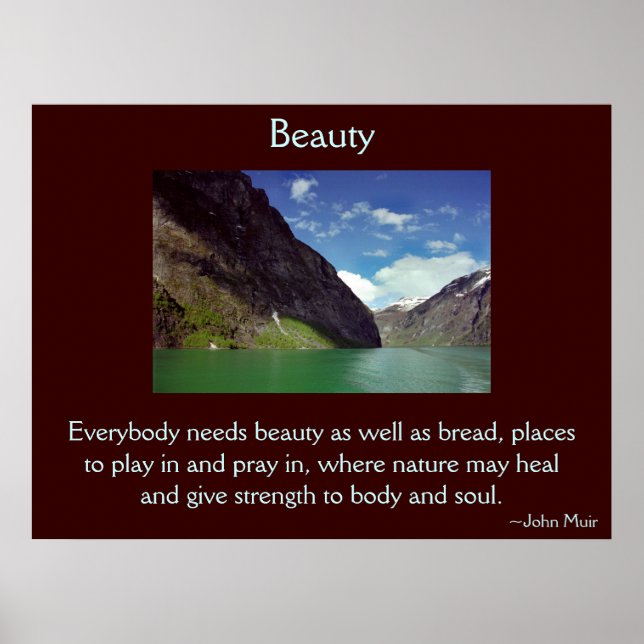 Affiche Beauté de la nature (Devant)