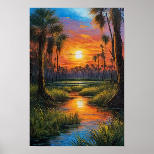 Affiche Beauté des marais tranquilles (Devant)