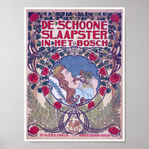 Affiche Beauté dormante, Art de couverture, Van Caspel