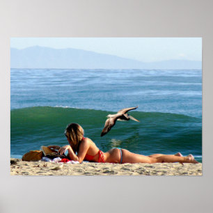 Affiche beauté du surf