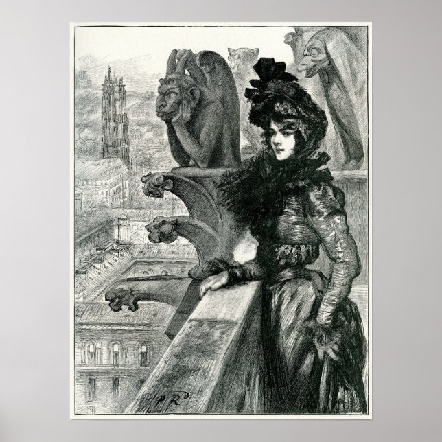 Affiche Beauté entre les diables, Notre Dame, Paris (Devant)