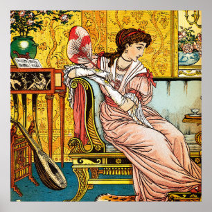 Affiche Beauté, Illustration vintage de Walter Crane