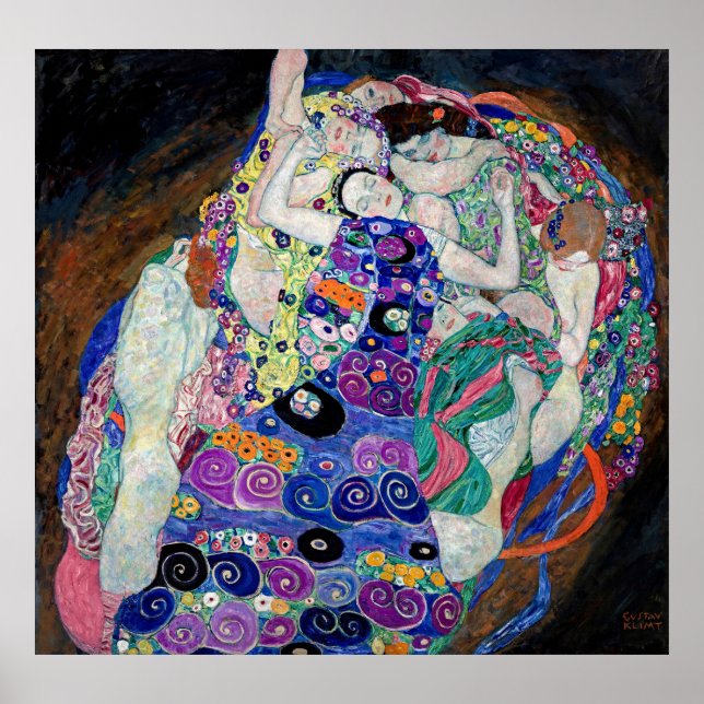 Affiche Beauté intemporelle : La Vierge de Gustav Klimt (Devant)
