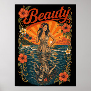 Affiche Beauté - memento mori au paradis