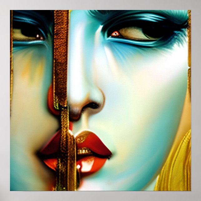 Affiche Beauté mystique Déesse dorée (Devant)