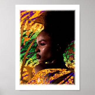 Affiche Beauté Royale D'Afrique