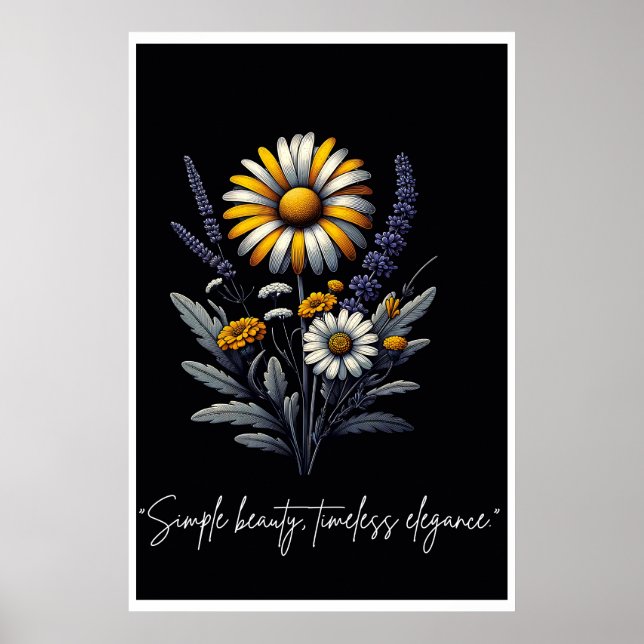 Affiche Beauté simple, élégance intemporelle (Devant)