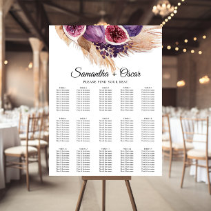 Affiche Beauté tendance violet Figs & Pampas