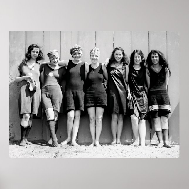 AFFICHE BEAUTÉS DE BAIN FLORIDE 1920 (Devant)