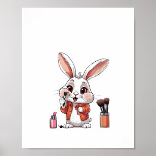 Affiche Beautician Esthéticienne Féminine Belle Maquillage