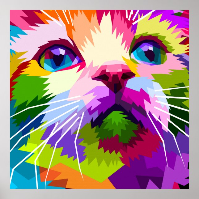 Affiche Beautiful Cat (Devant)