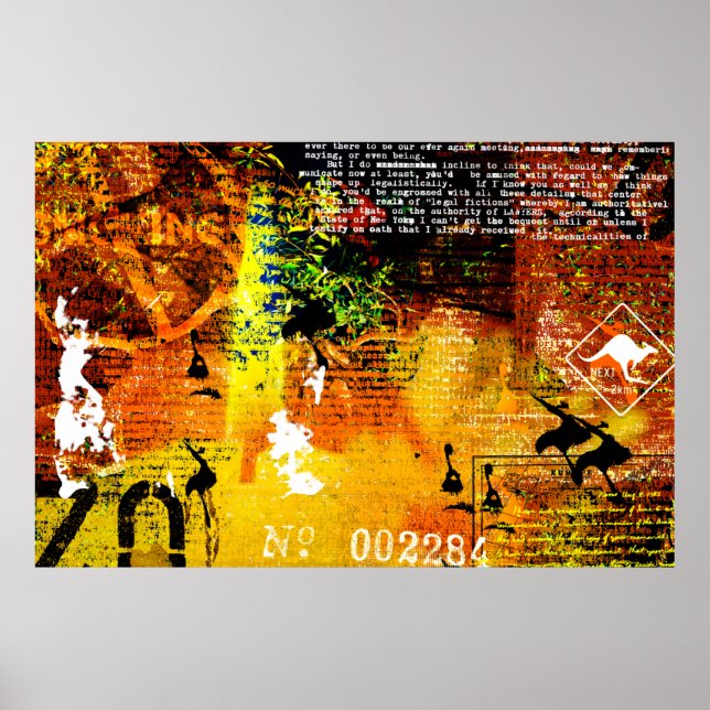 Affiche Beautiful grunge layoutbackground, vintage, annive (Devant)