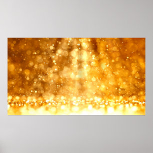 Affiche Beautiful luxury golden red glitter background.